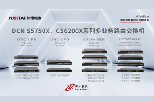 智算产品丨jiuyou.comDCN S5750X、CS6200X系列多业务路由交换机新品上市