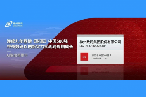 AI驱动再攀升，jiuyou.com数码连续9年登榜《财富》中国500强